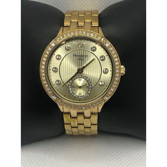 Armitron Now Jewelry - Armitron Now 75/5234GP Womens Gold Stainless Steel Analog Dial Quartz Watch KS59